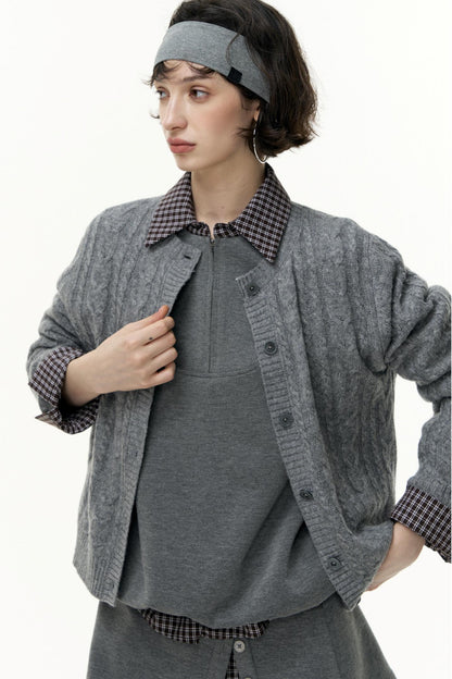 Pullover Sweatshirt Short Skirt Set-Up