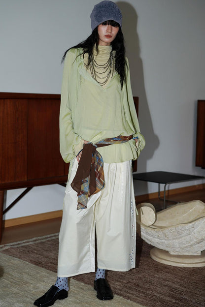 Sunscreen Lace-Up Shirt