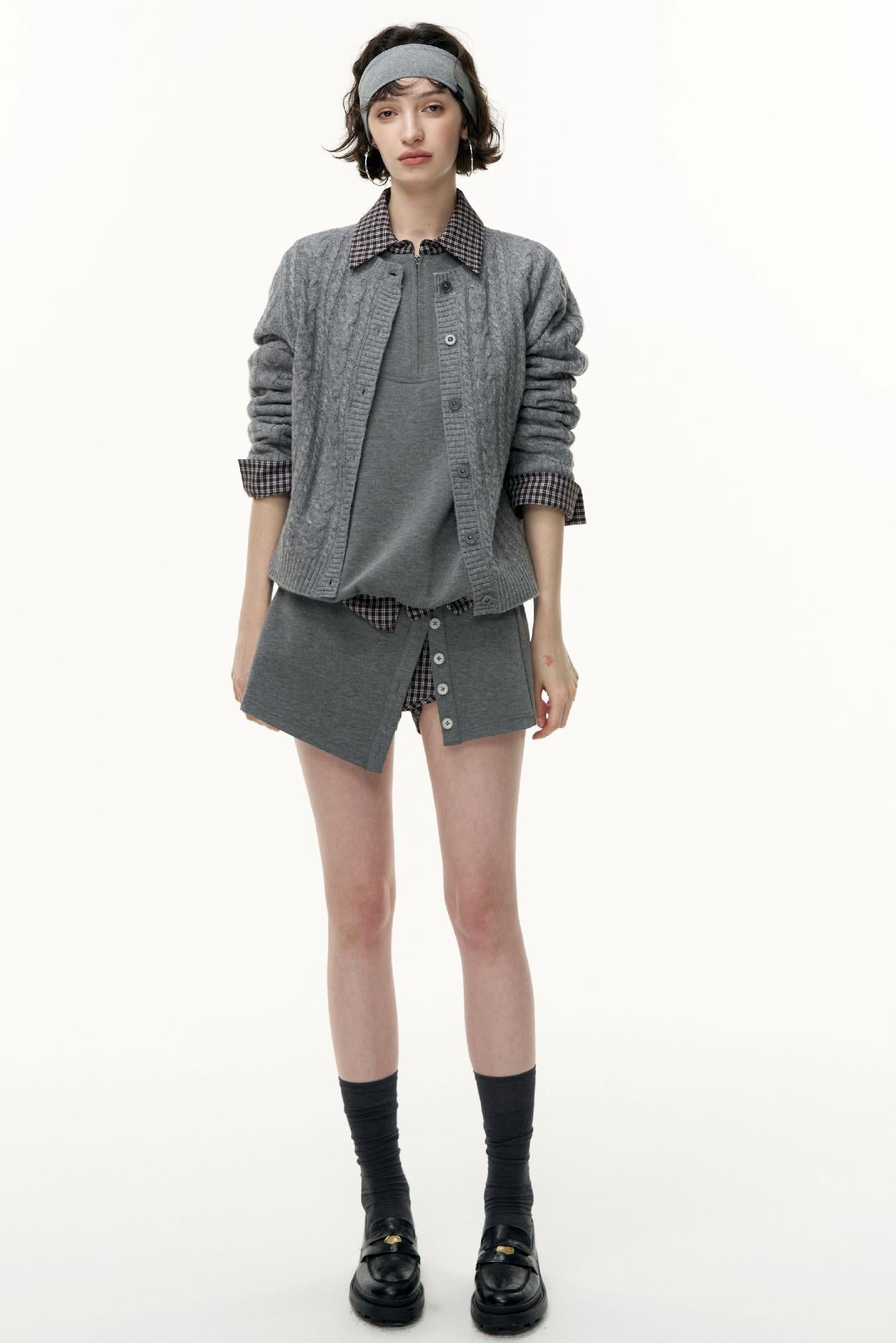 Pullover Sweatshirt Short Skirt Set-Up