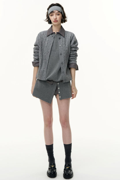 Pullover Sweatshirt Short Skirt Set-Up