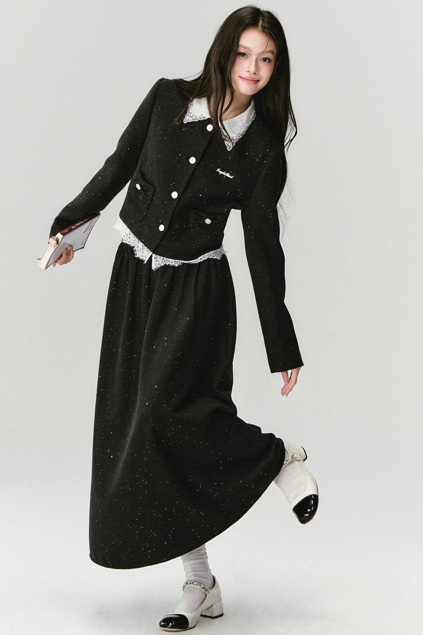 Baroque Fragrance Suit Top & Skirt Set-Up