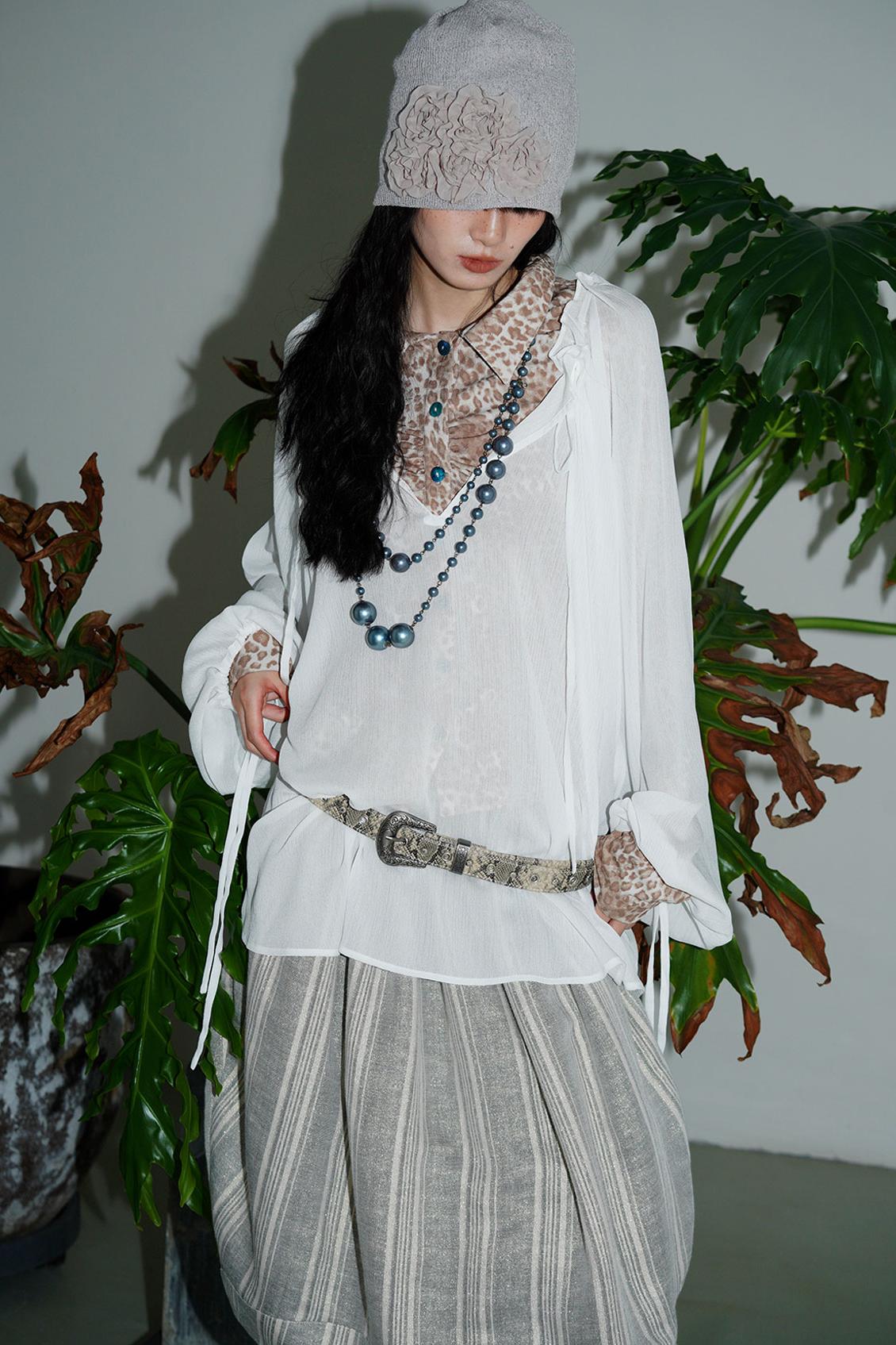 Sunscreen Lace-Up Shirt