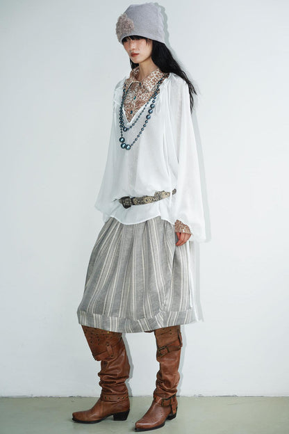 Sunscreen Lace-Up Shirt