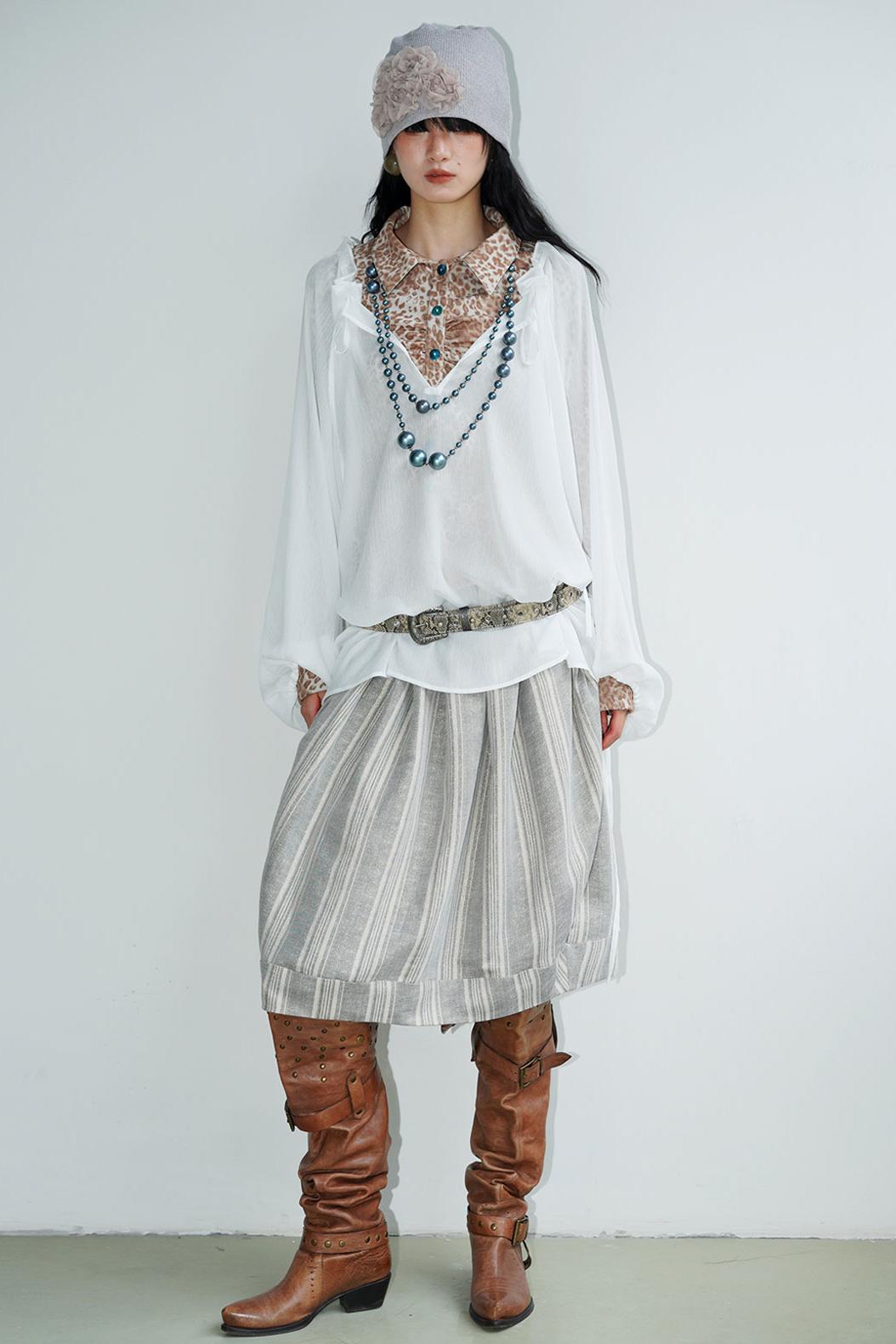 Sunscreen Lace-Up Shirt