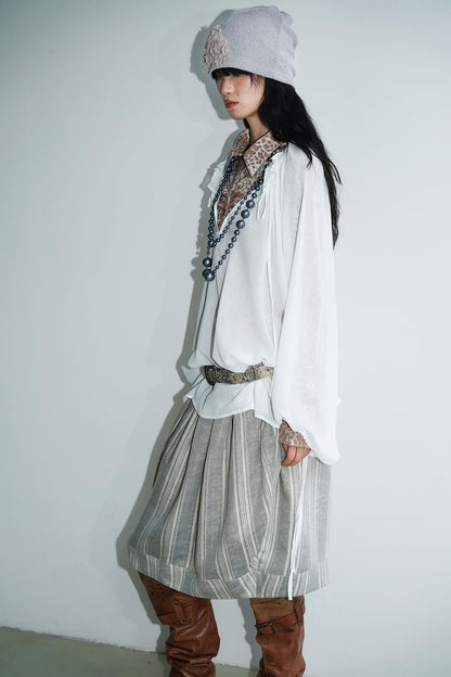 Sunscreen Lace-Up Shirt