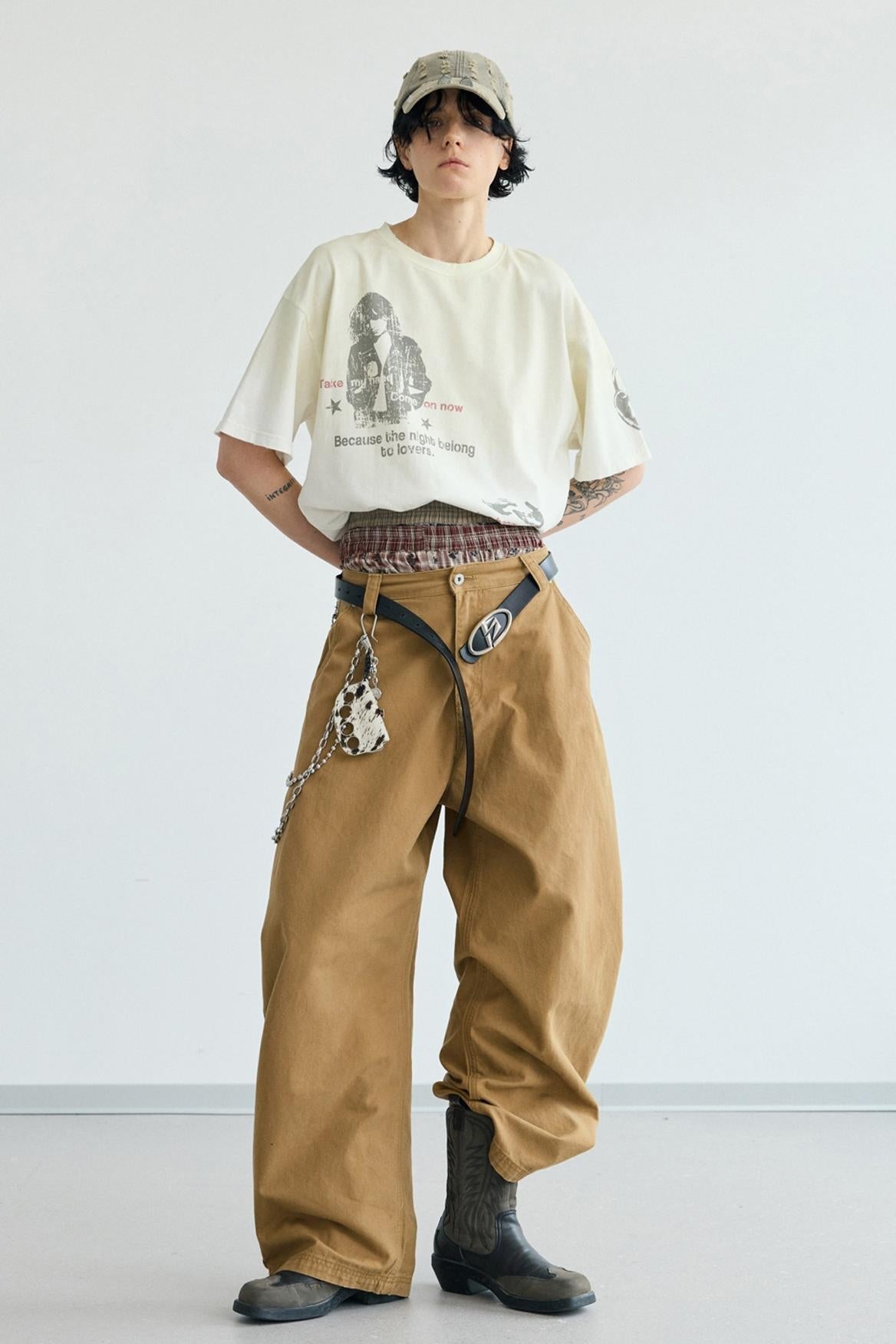 Vintage Wide-Leg Pants