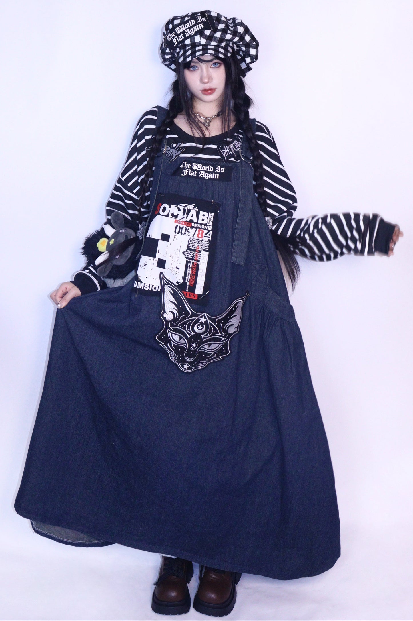 Denim Retro Long Dress