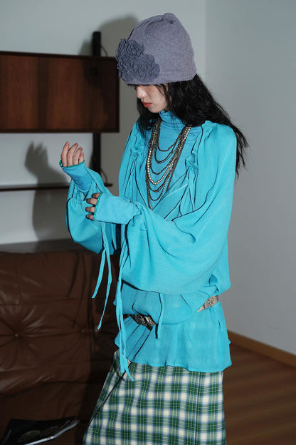 Sunscreen Lace-Up Shirt