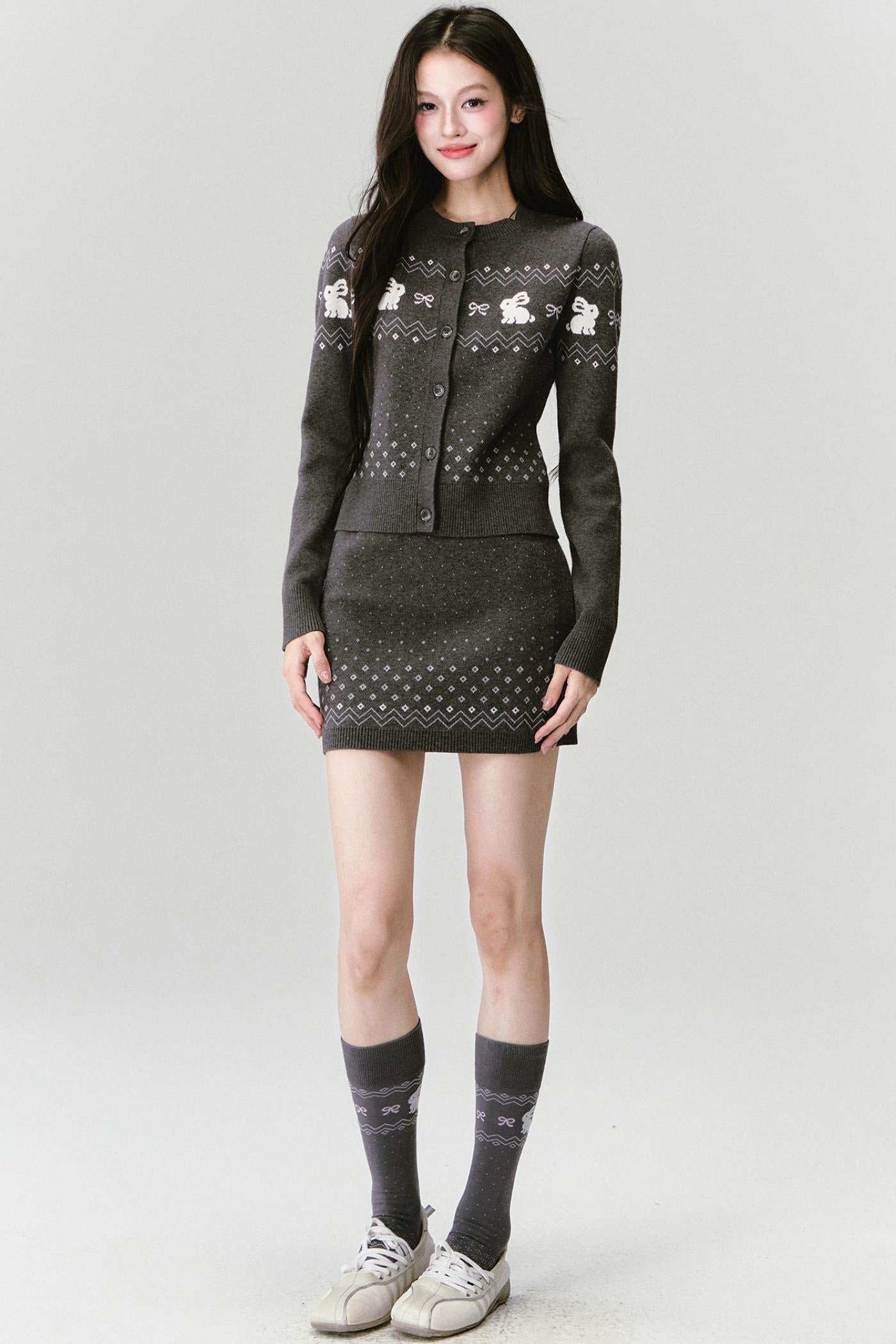 Little Rabbit Knitted Socks