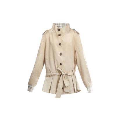 Autumn Tie-Up Short Coat