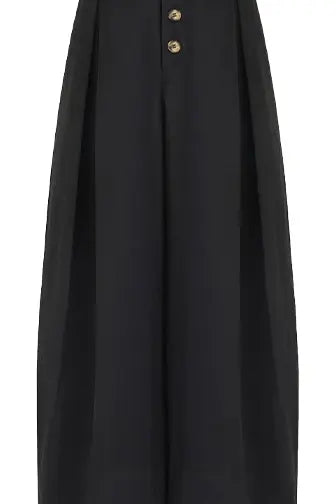 Beige Wide-Leg Trousers