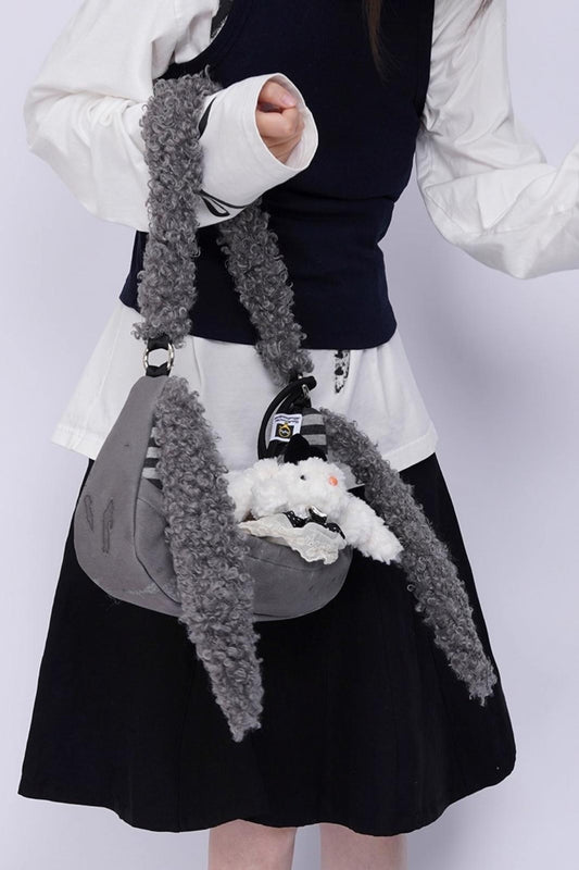 Rabbit Plush Crossbody Bag