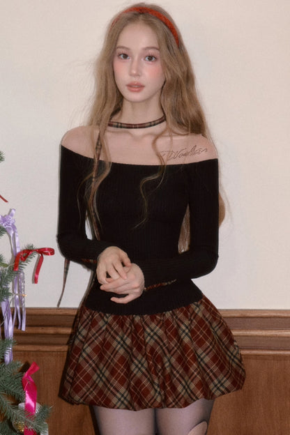 Color-Block Flower Bud Dress