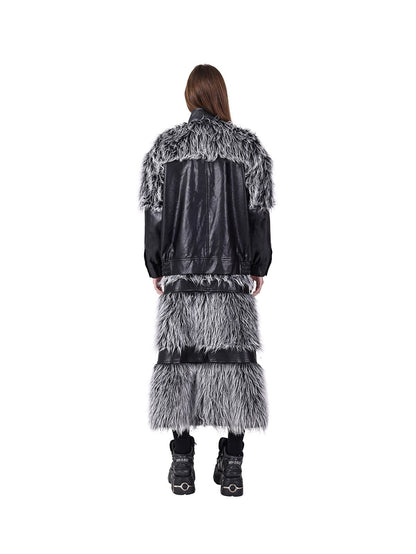 original structural black silver coat