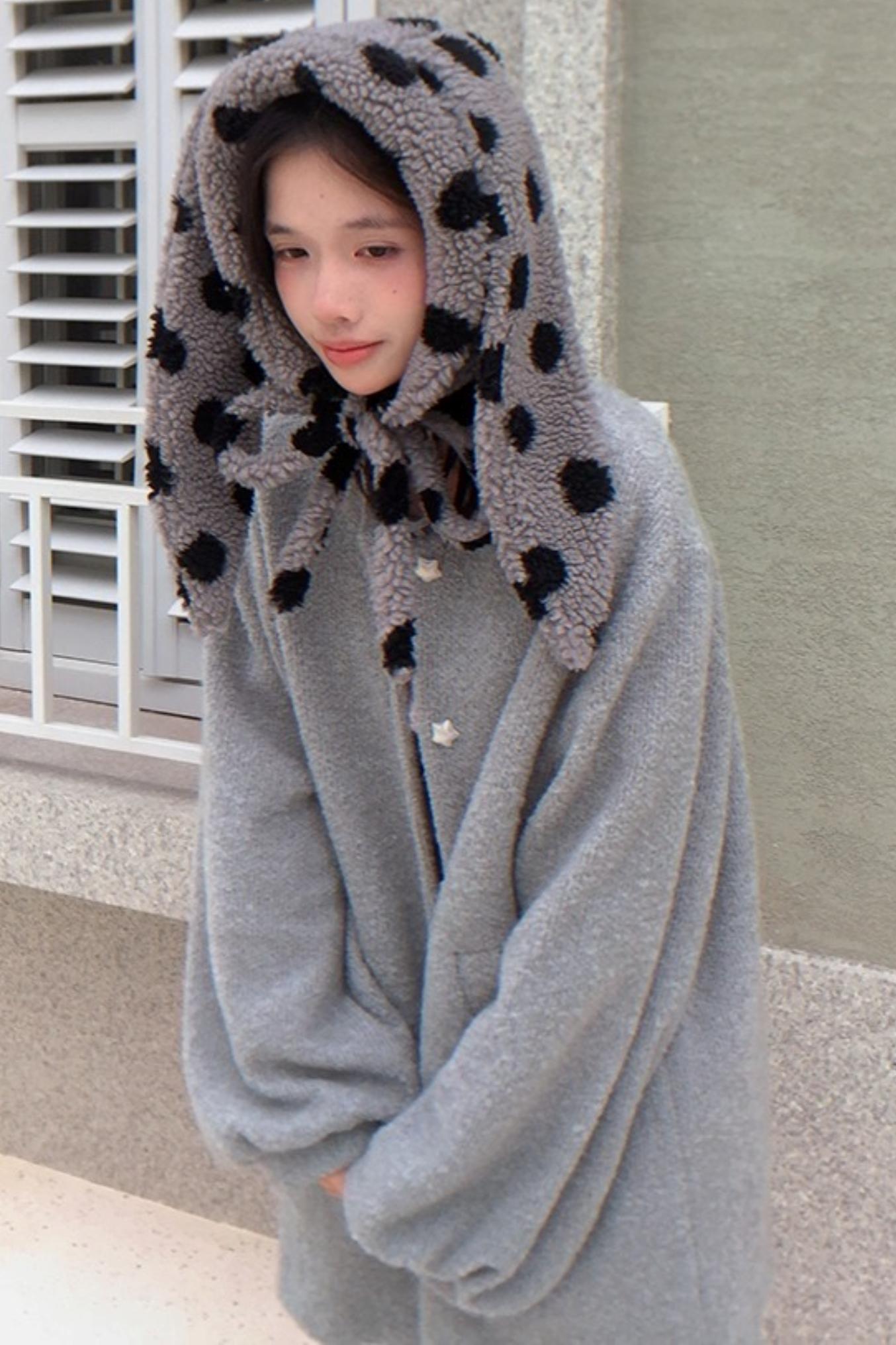 Happy Polka Dot Rabbit Ears Bow Hat