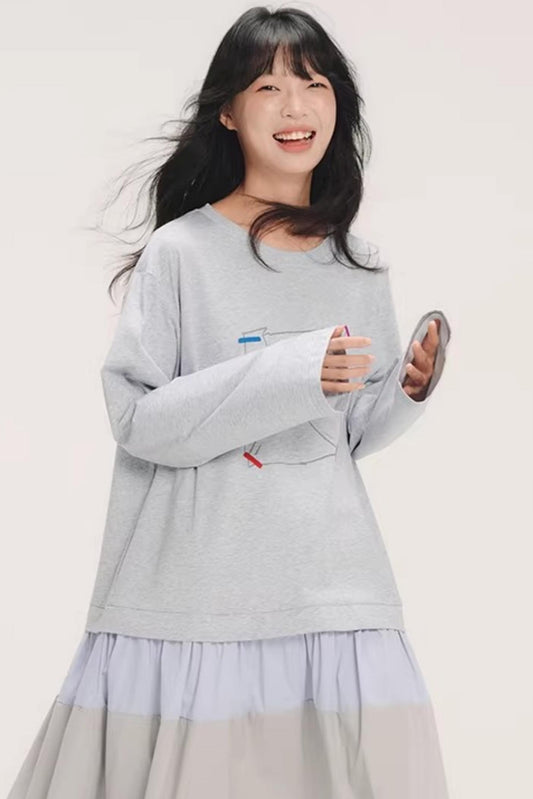 Hand-Painted Note T-Shirt