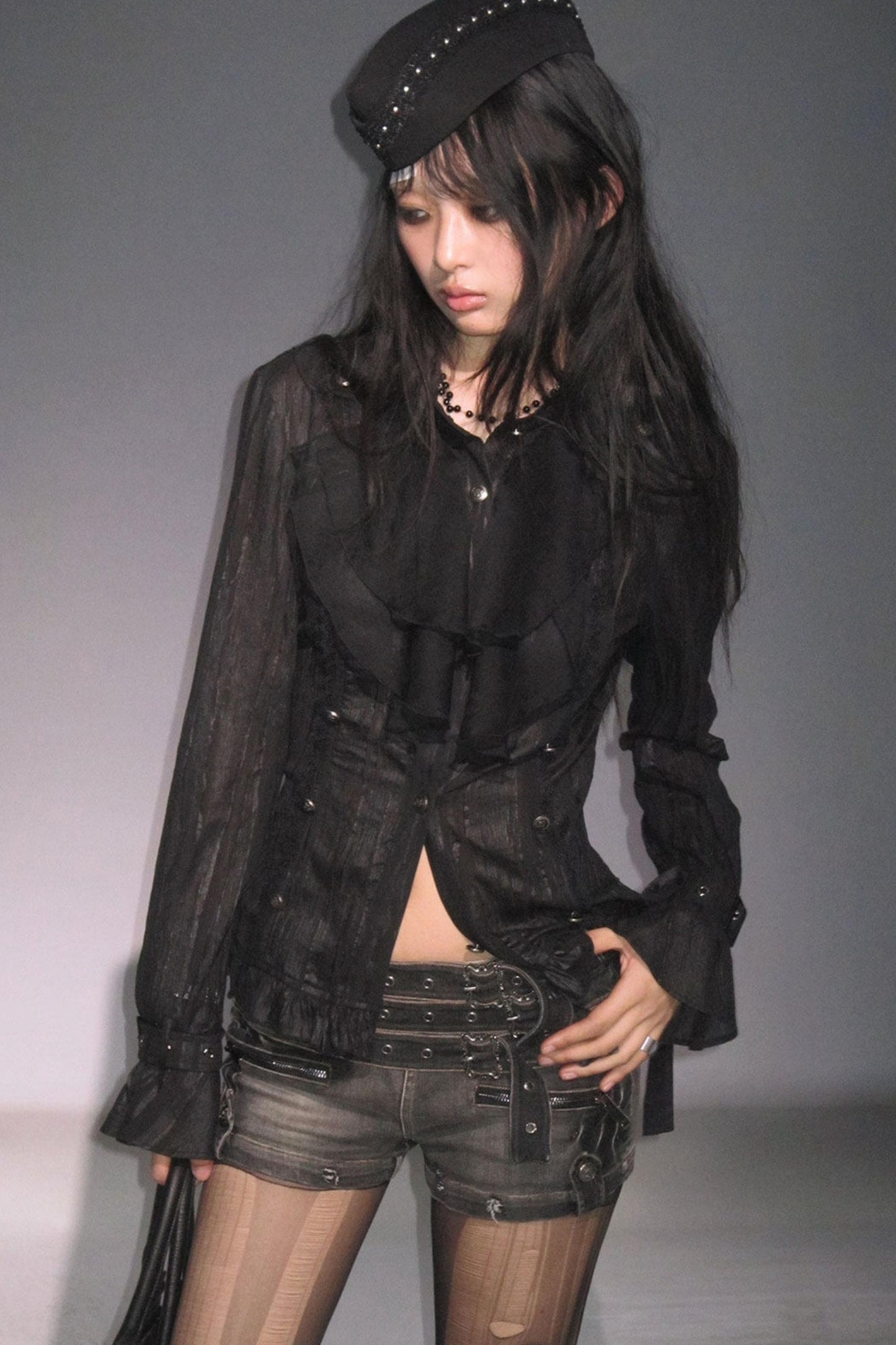 Undercurrent Romantic Ruffled Shirt