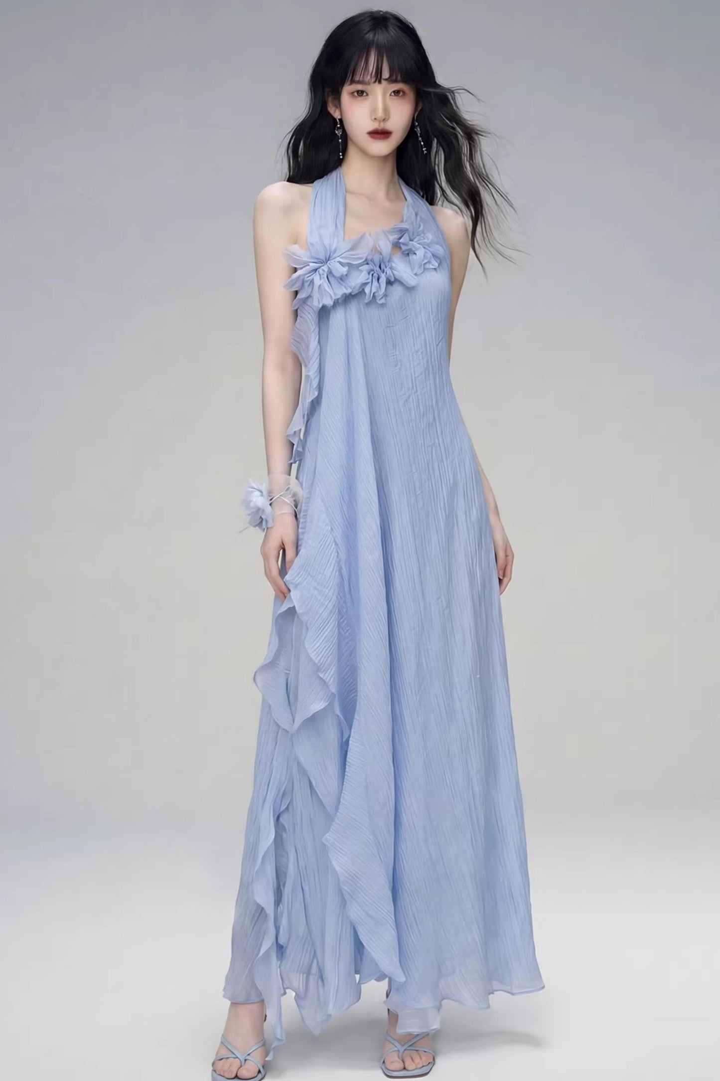 Halter Neck Design Long Dress