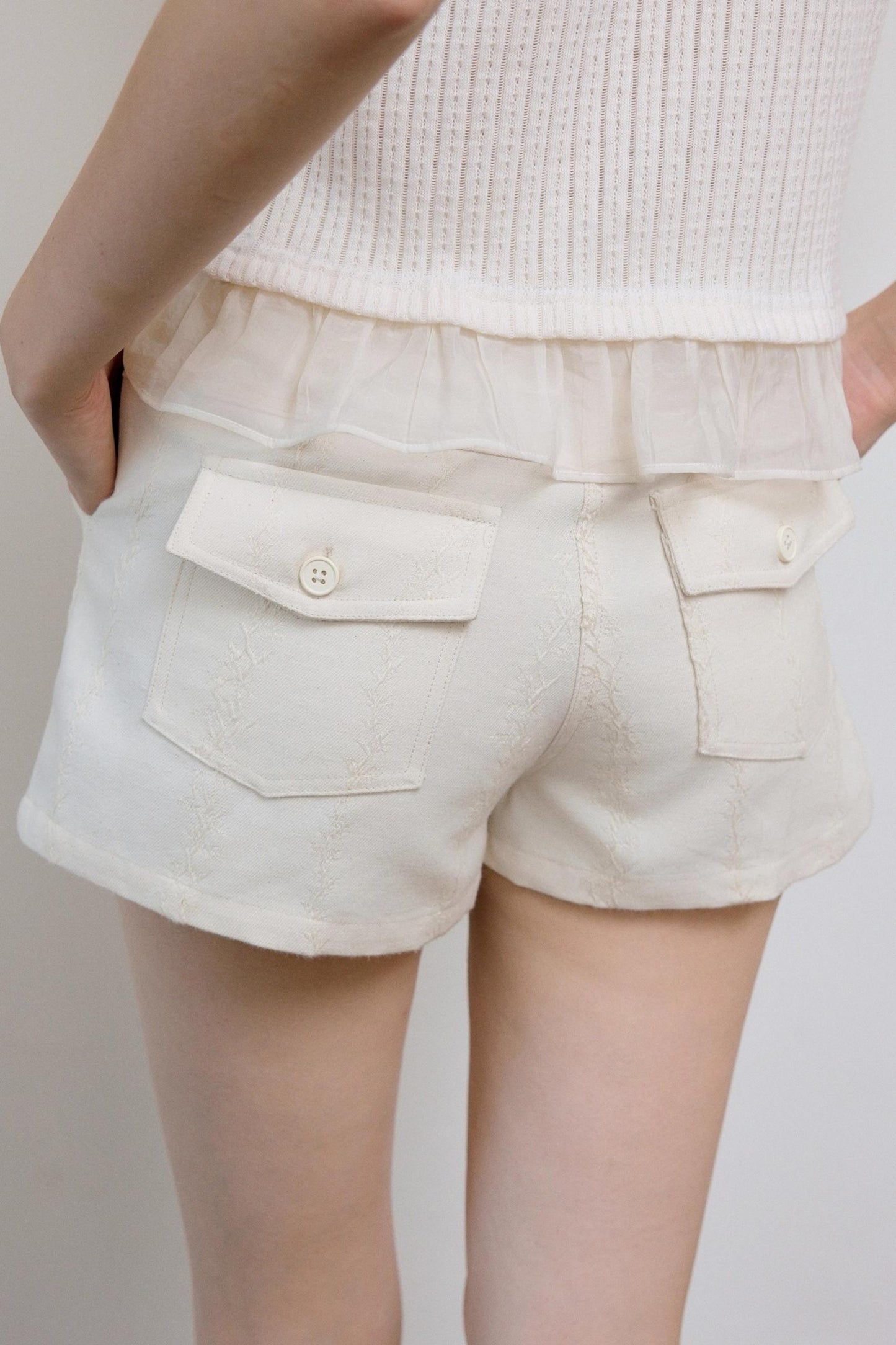 Apricot Vine Culottes Skirt