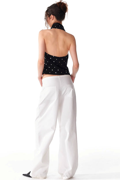 Silver Sleeveless Top