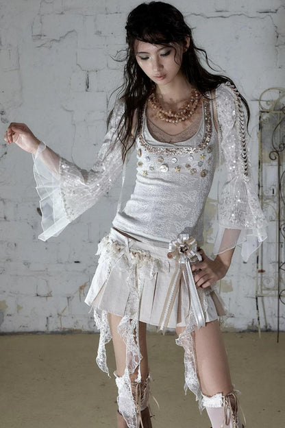 Baroque Pearl Chiffon Cover-Up