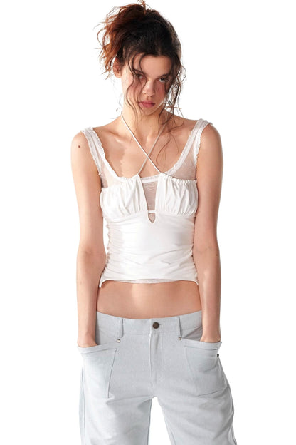 Lace-Trimmed Slim Fit Camisole