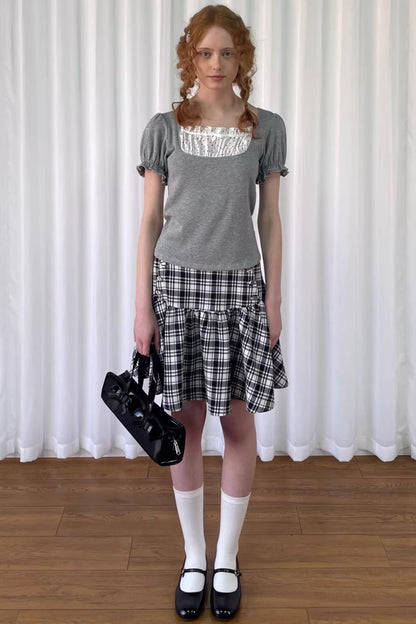 Patchwork Polka Dot T-Shirt