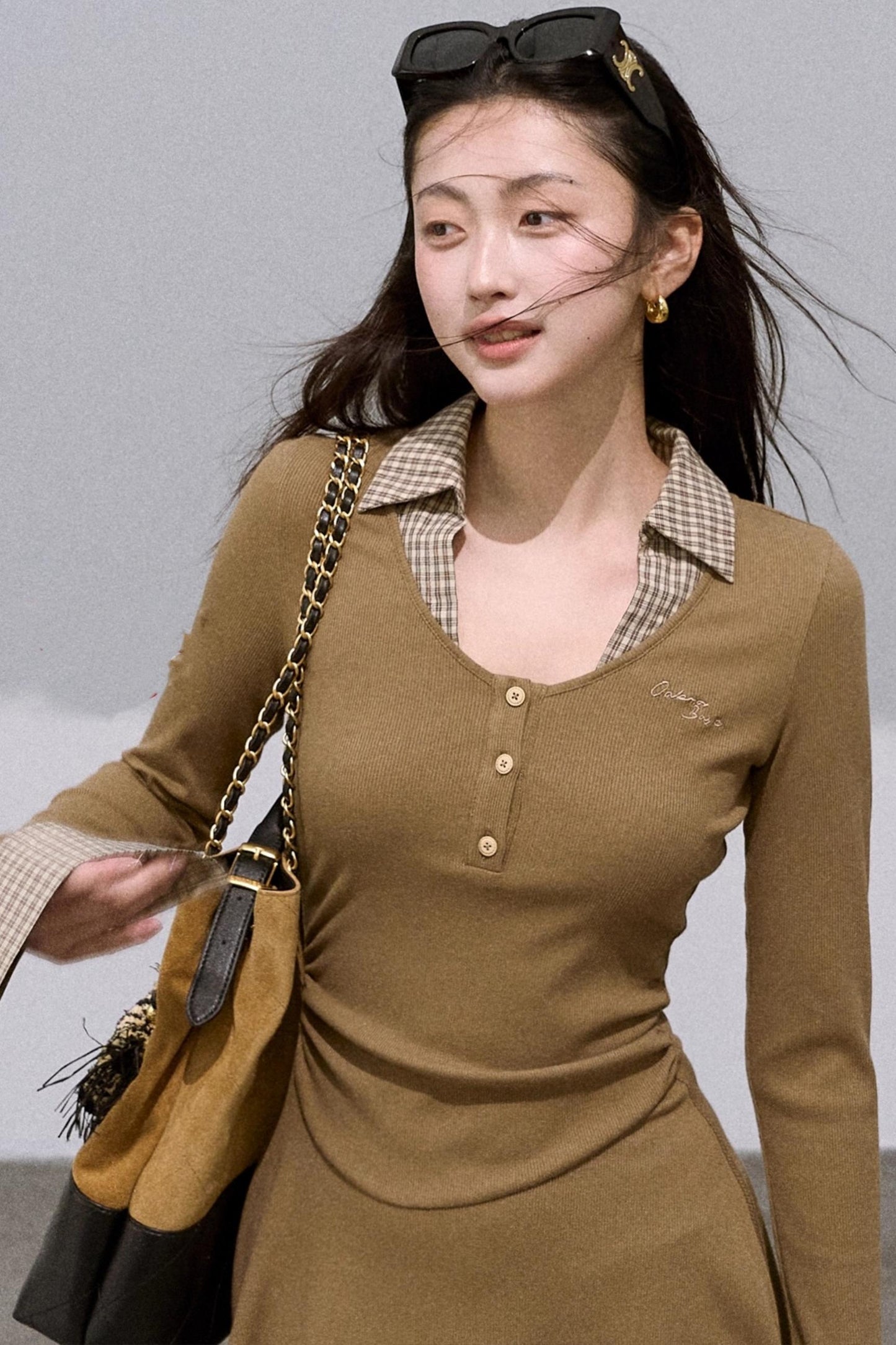 Slim Waist Knitted Dress