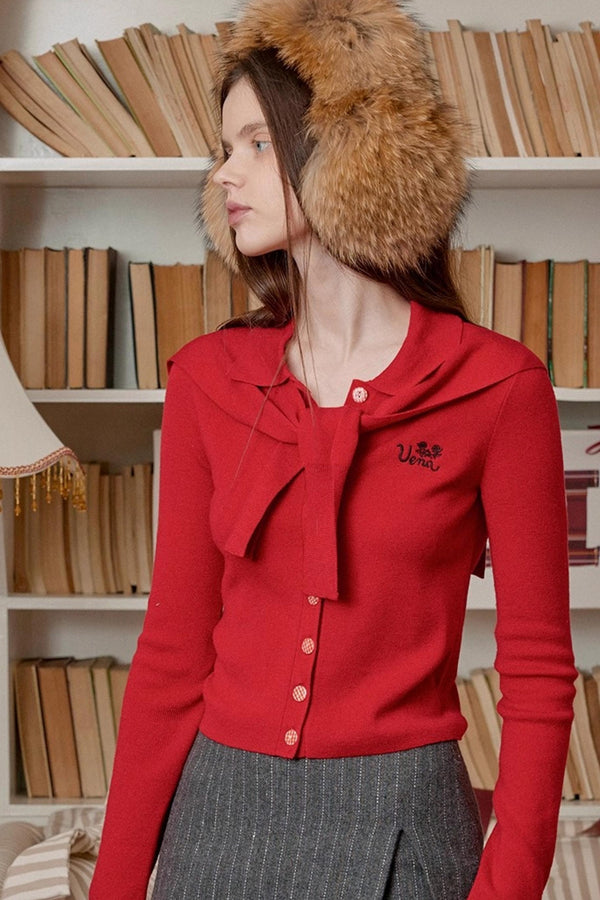 Color-Blocked Wool Top