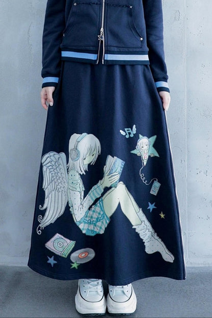 Original Navy Blue A-Line Skirt