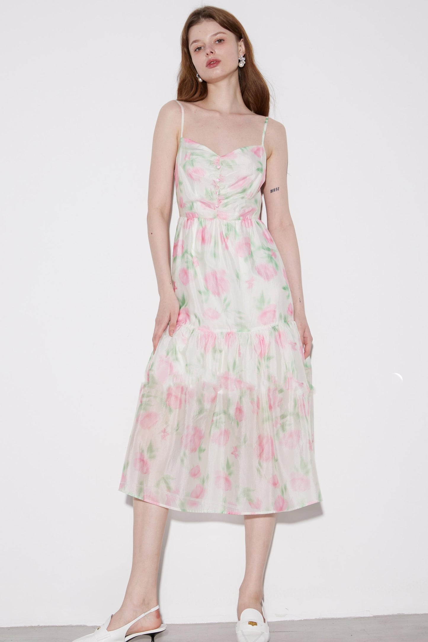 Luxe Copper Halter Dress