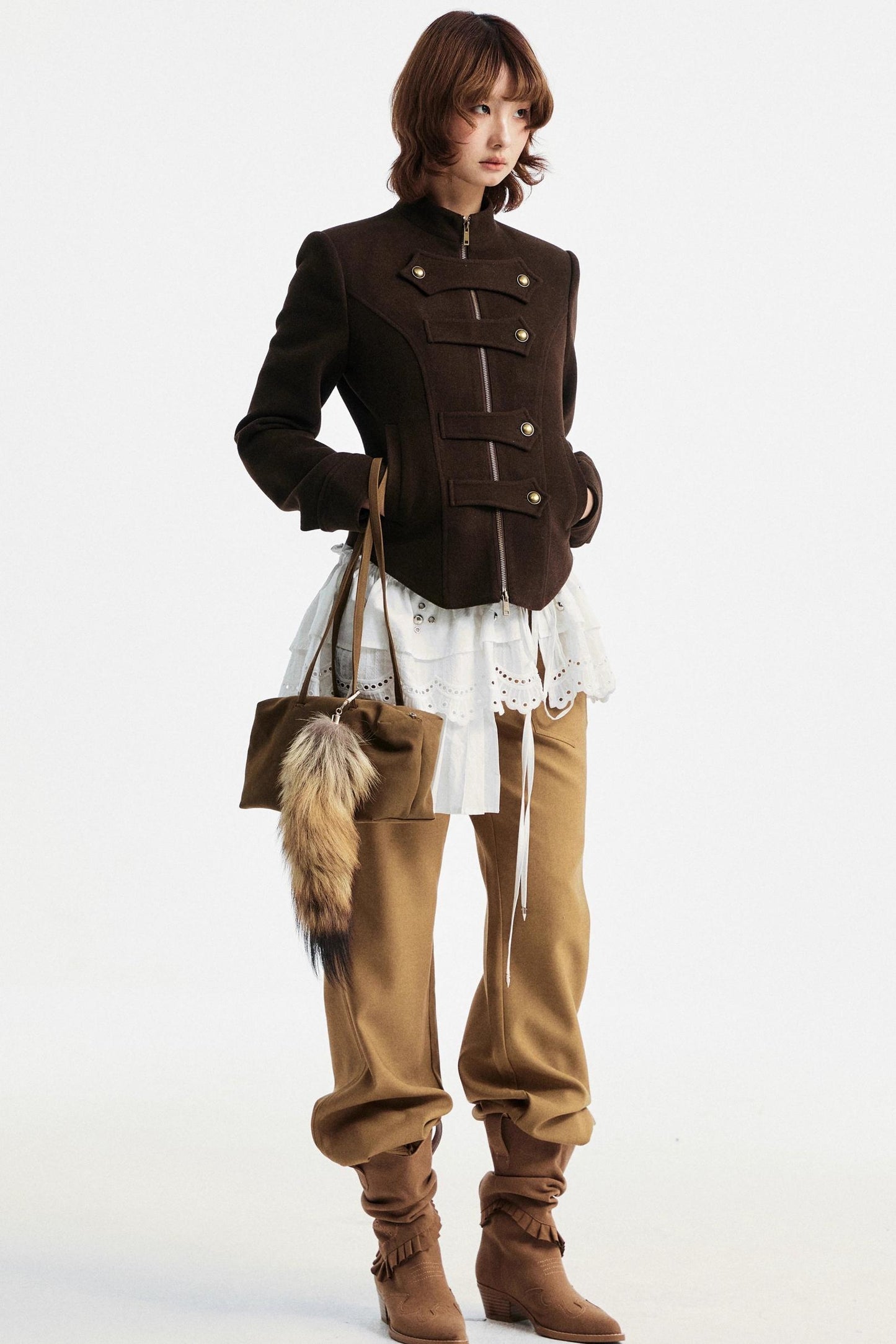 Lace Asymmetric Belt Accessory