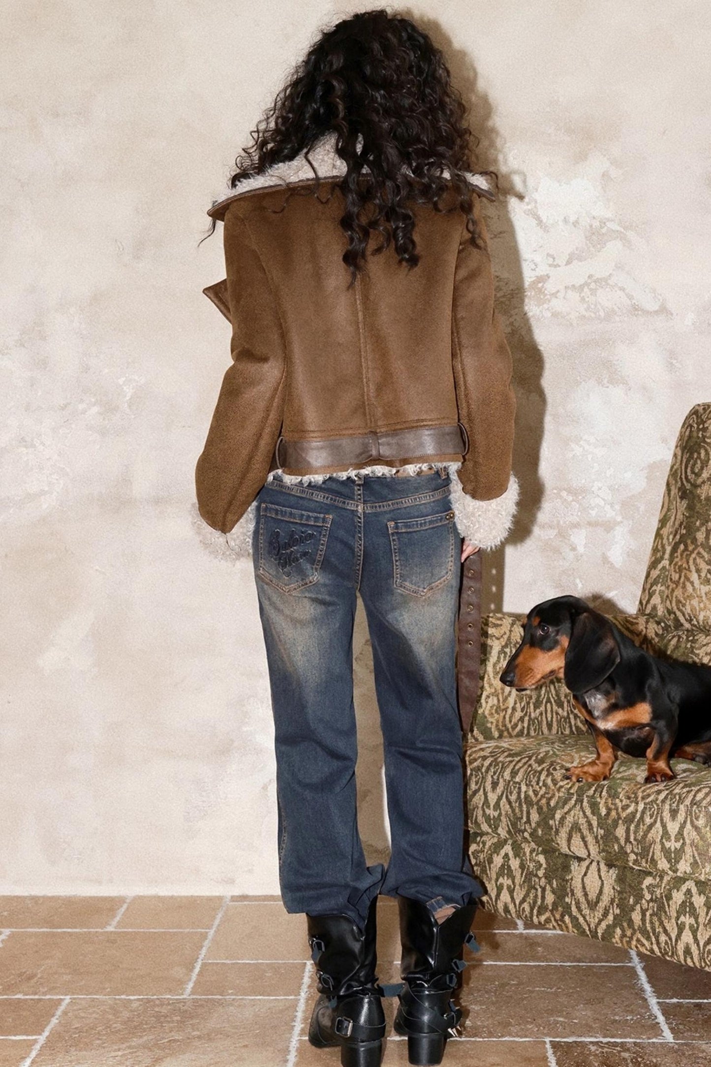 Warm Brown Suede Jacket