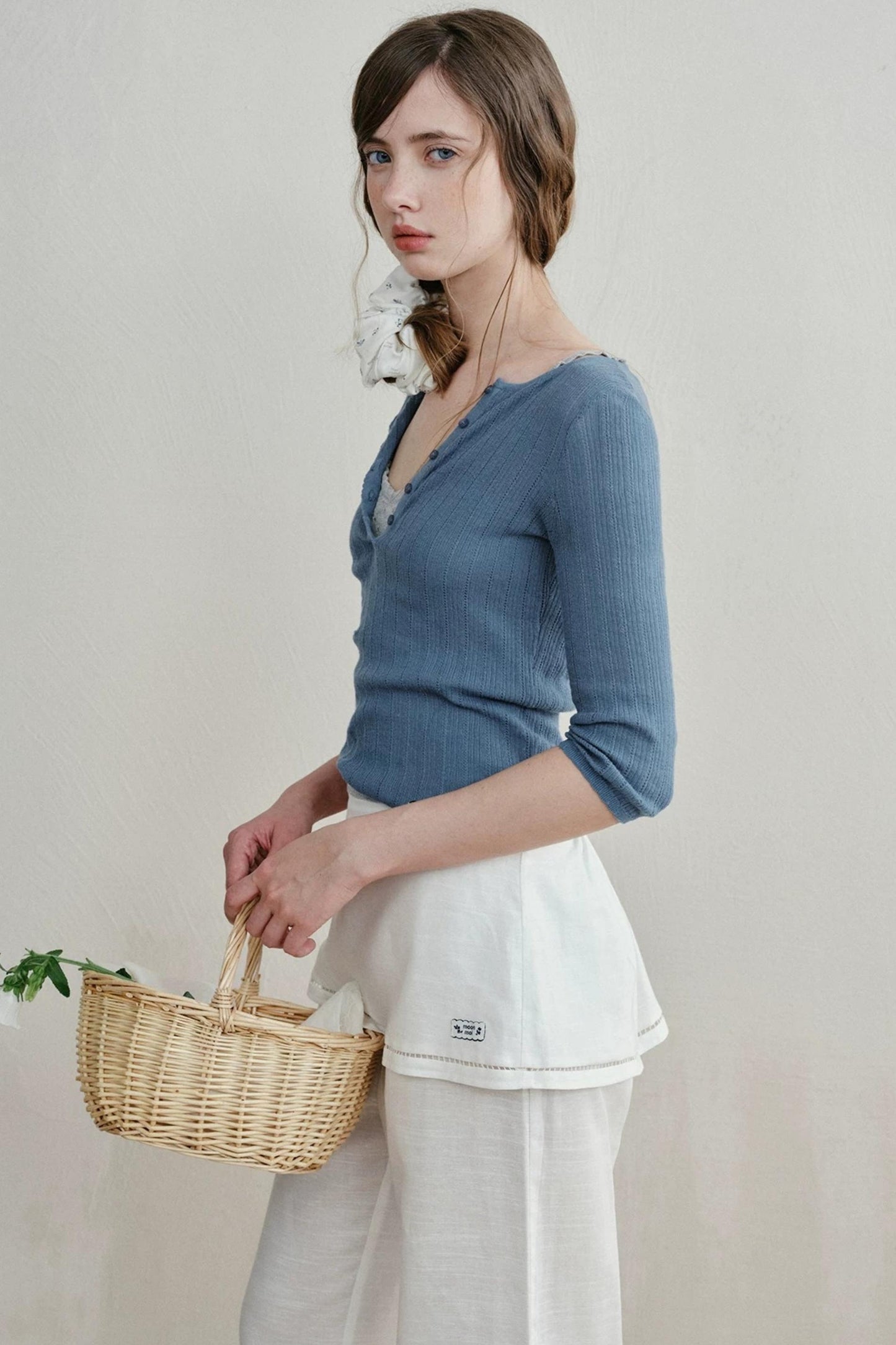 Minimalist Knit Henry Top