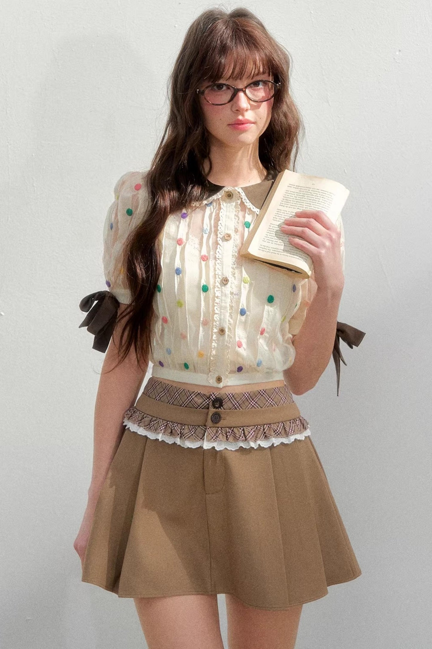 Retro Polka Dot Blouse