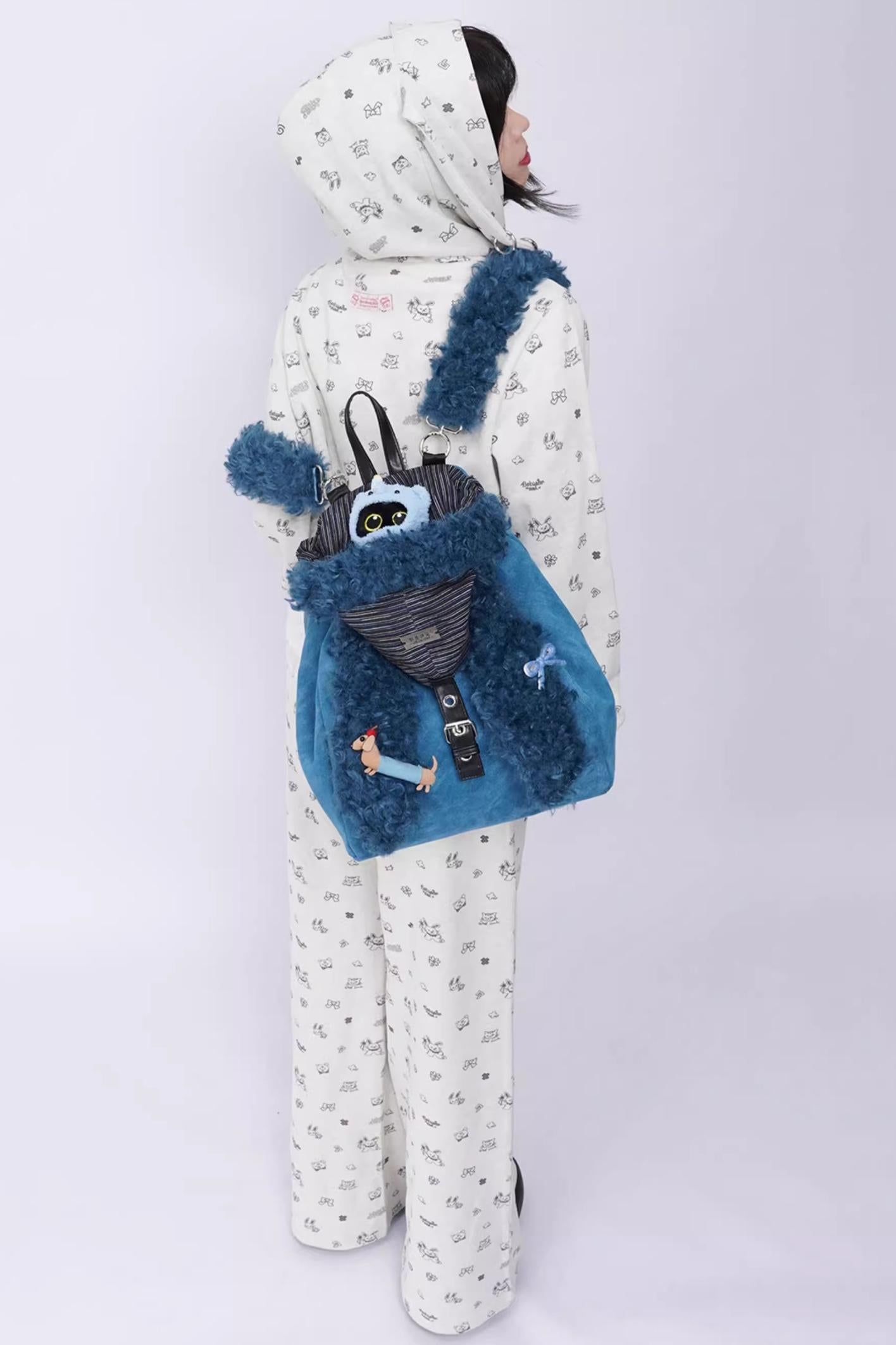 Ear Furry Crossbody Bag