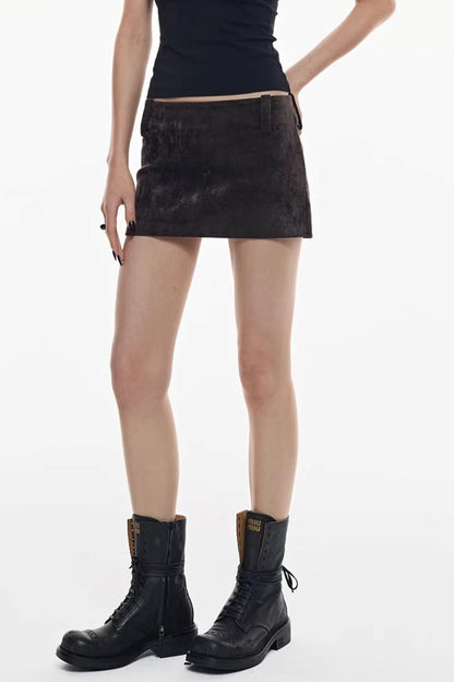 Chenille Velvet Hip Skirt