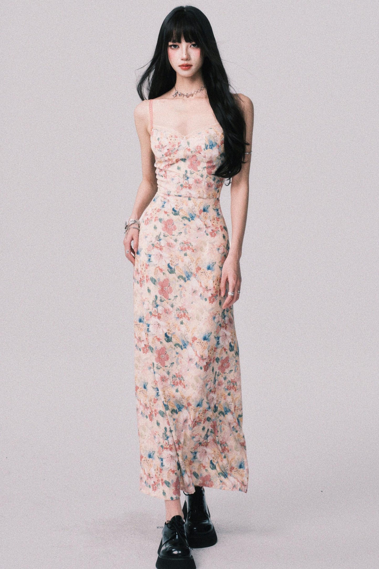 Dreamy Floral Halter Dress