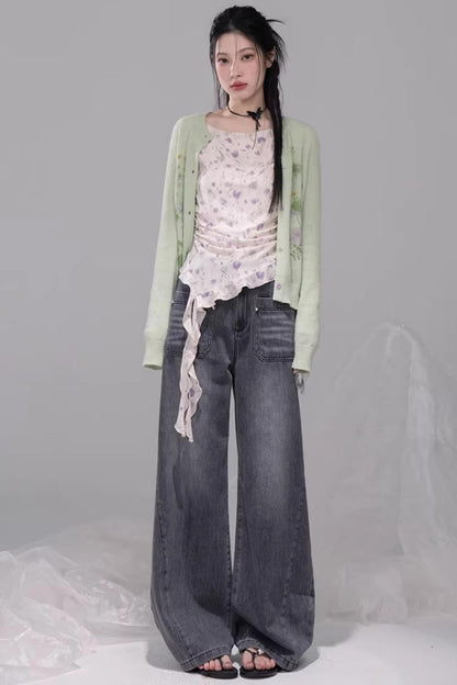 Fluttering Spring Mesh Blouse