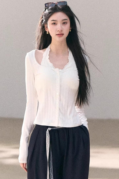 Lyocell Linen Lace Pants