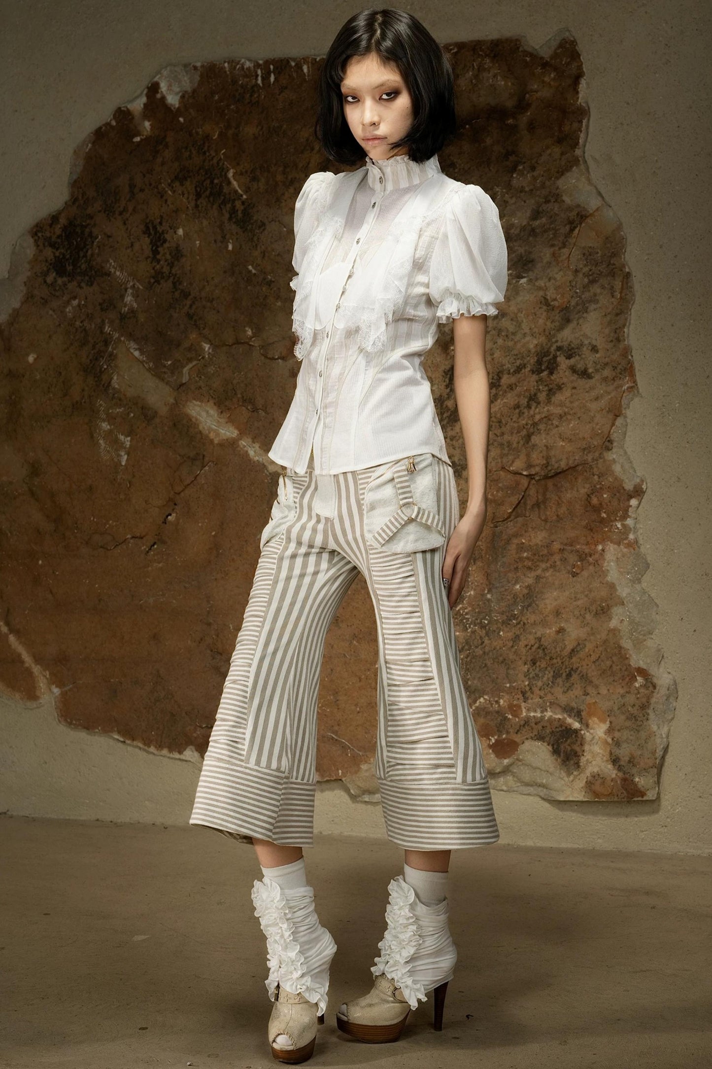 Dark Punk Cropped Pants
