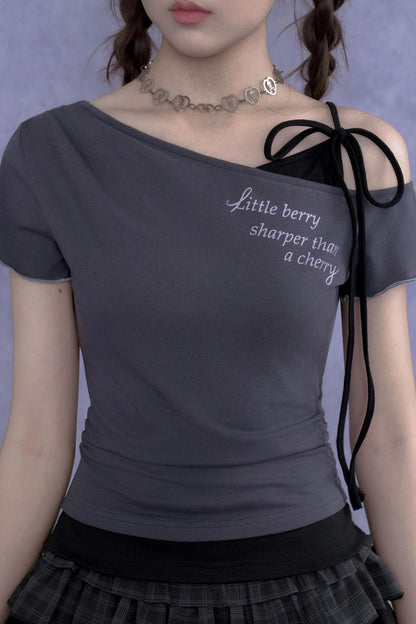 Pure Desire One-Shoulder T-Shirt