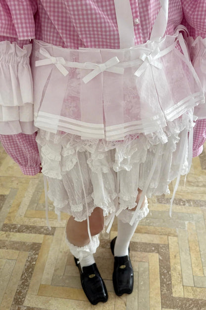 Pleated Tulle Skirt