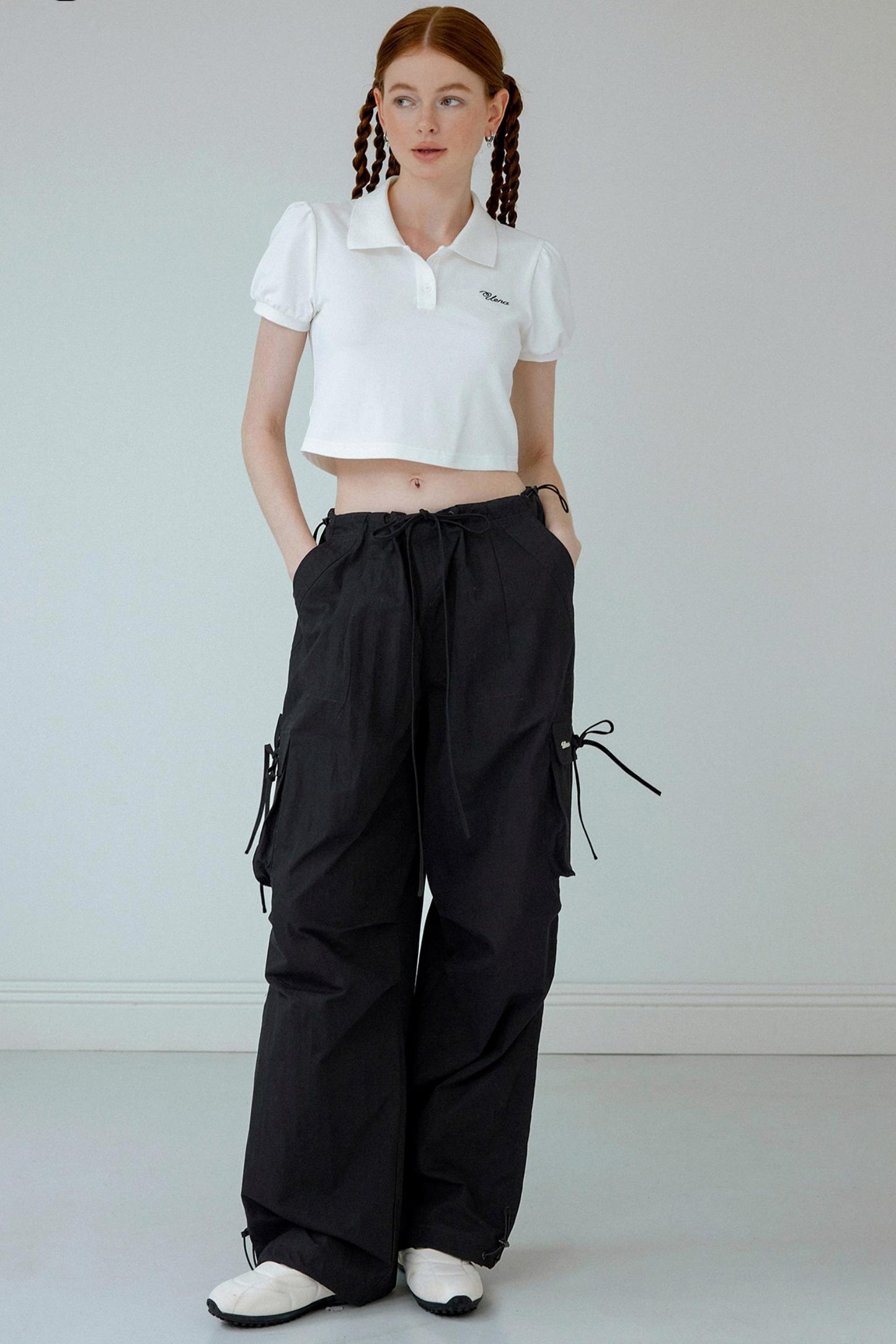 Retro Wide-Leg Work Pants