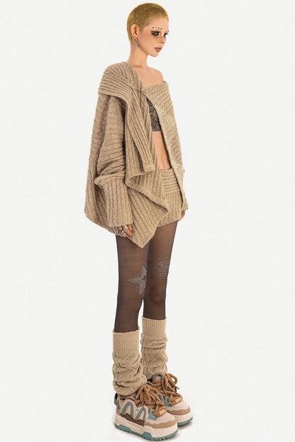 Knit Autumn Cardigan Set-Up