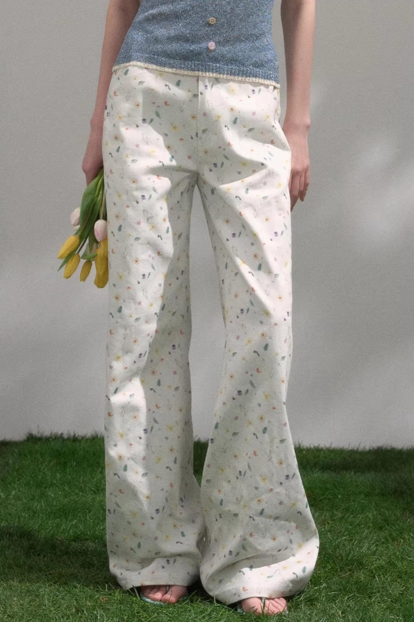 Sweet Floral Girly Pants