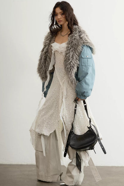 High-Waisted Aviator Jacket