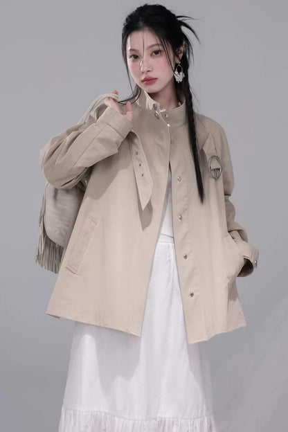 Milk Tea Brown Cape Coat