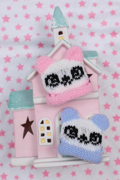 Cute Knitted Bear Hairpin