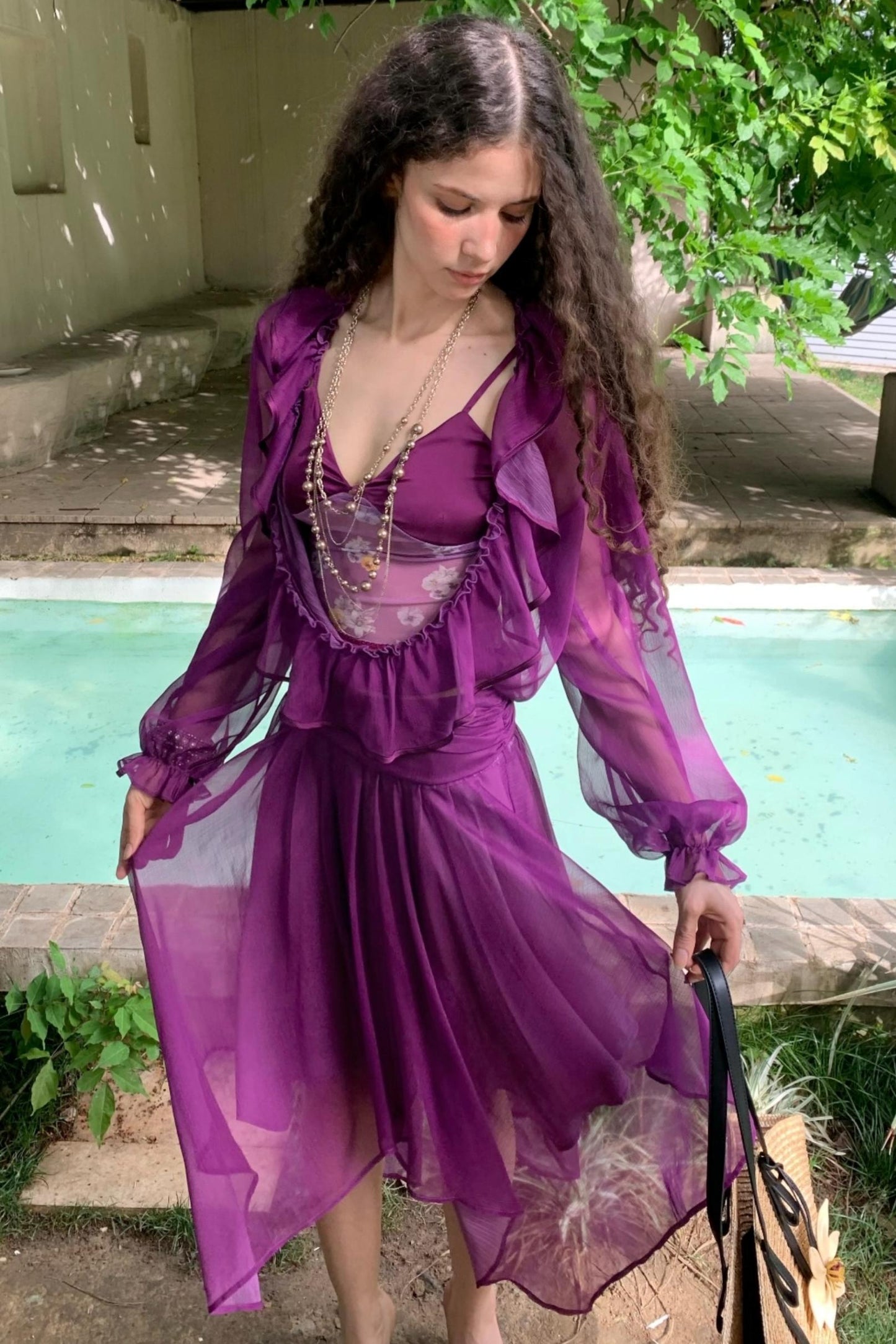 Ruffle Skeleton Skirt Set-Up